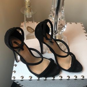 Strappy Black High Heel